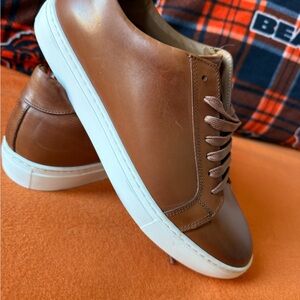Bruno Magli Tan Leather Men's Sneakers